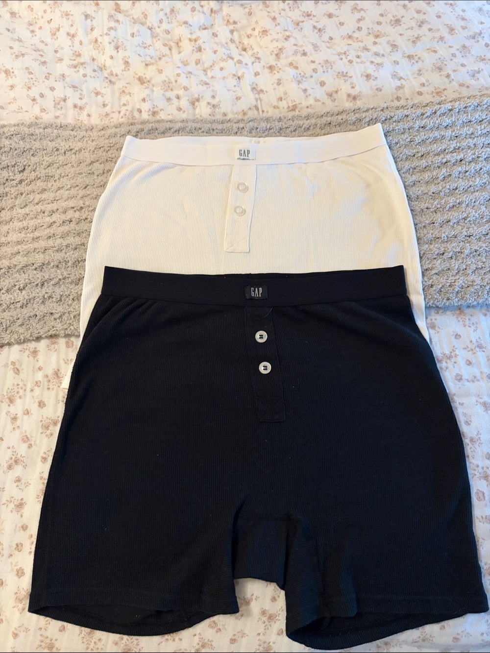 GAP Body Ribbed Boxer Briefs - Black & White